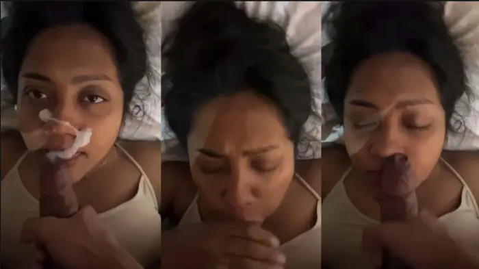Mallu Girlfriend Blowjob & Cum on Face Dropmms